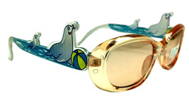 Kids Peach Lens Sunglasses Seals Beach Ball Youth Toddler Plastic Cute Casual - £3.75 GBP