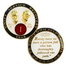 Bill and Bob AA White Medallion - $19.99