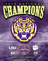 2019 LSU TIGERS 8X10 PHOTO FOOTBALL PICTURE NCAA CHAMPS - $4.94