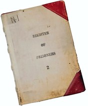 Rare 1940&#39;s Register Of Prisoners In The County Jail Of Grant County Washington - £393.41 GBP