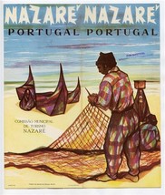 Nazare Portugal Brochure 1962 Portuguese German and English  - $15.84