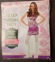 Freakin Fabulous Tank Dress Child Girl&#39;s Costume, Purple Sequin, Large 1... - £6.38 GBP