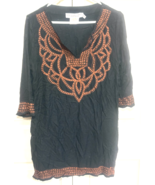 Gretchen Scott Designs L India Black 3/4 Sleeve Dress - €12,71 EUR