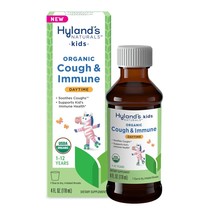 Hyland&#39;s Kids Daytime Organic Cough Syrup and Immune Support with Agave, - $6.44