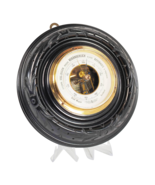 Exceptional Antique German Barometer by Lufft in Hand-Carved Solid Ebony... - $669.30