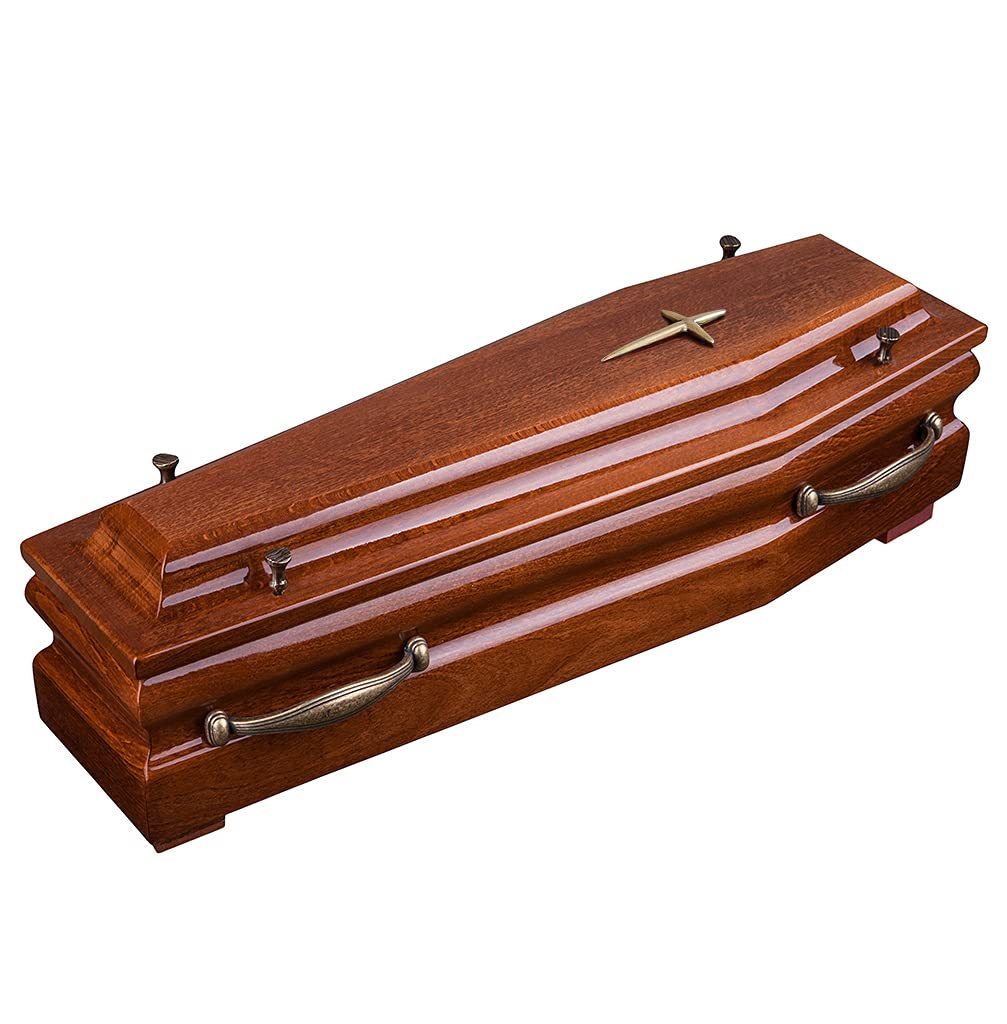 Primary image for Beautiful Wood Casket Cremation Ashes Adult urn&Infant Casket,Adult Funeral urn 