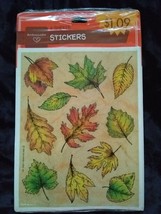 3 Sheets Autumn Leaf Stickers by Hallmark for Fall Scrapbooking Crafting... - $10.39