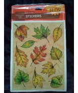 3 Sheets Autumn Leaf Stickers by Hallmark for Fall Scrapbooking Crafting... - £8.27 GBP