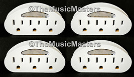 4X Sensor LED Light 3 Outlet Wall Plug Power Tap 3-Way Electric Adapter ... - £13.06 GBP
