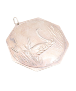 925 Sterling Silver Vintage Pendant TOWLE 1977 Carved Swimming Swan  PT2... - $157.41 CAD