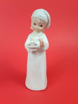 Evening Prayer Figurine Gown Bed Time Vintage 80s Lefton 03851 Porcelain - £6.24 GBP