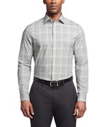 Calvin Klein Dress Shirt Mens M 15 34/35 Olive Multi Steel Slim Fit Stretch - €30,10 EUR