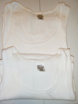 TWO WHITE JOCKEY SLEEVELESS TEES 3XL - $6.29