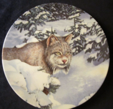 Lynx Collector Plate Thomas Hirata Silent Guard Wild Spirits Wildlife - £24.12 GBP