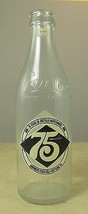 Coca Cola 75th Anniversary Bottle Coke 10 oz Americus Bottling Empty 1906-1980 - $19.34