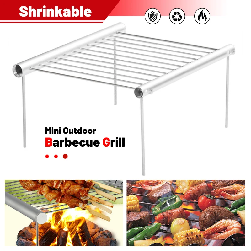 House Home Mini Pocket BBQ Grill Portable Stainles Steel BBQ Grill Folding BBQ G - £39.87 GBP