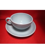 Russel Wright cup and saucer Iroquois blue - $649.54 MXN