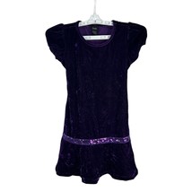 Holiday Editions Purple Velvet Dress With Sequin Band For Girls M(7/8) - $14.00