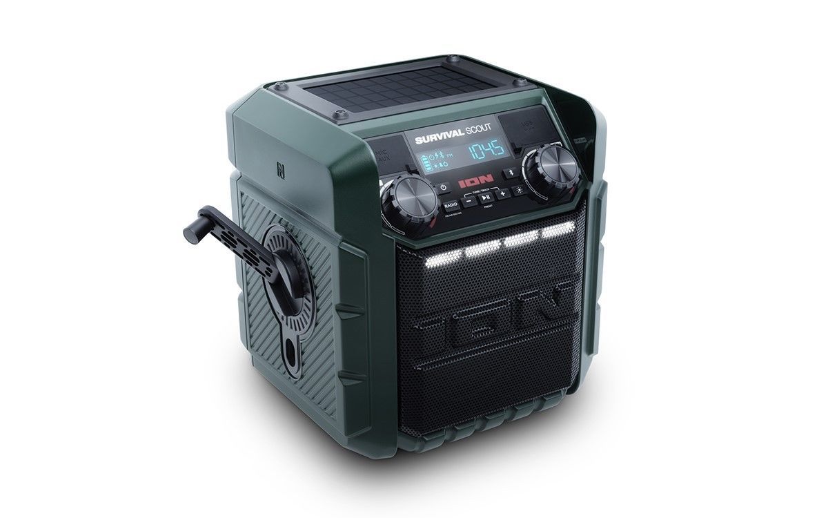ION SURVIVAL SCOUT IPA95 Bluetooth Solar Charging Emergency Weather AM/FM Radio - $124.95