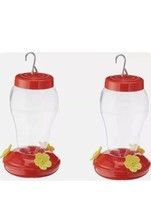 (2) Garden Collection Hummingbird Feeders  Plastic Hanging 6.75 Inches Tall  - £9.37 GBP
