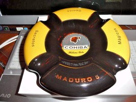 Genios Maduro 5 Ceramic Cigar Ashtray Measures 8" Diameter NIB image 4