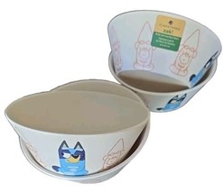 Zak Designs ~ Four (4) Melamine ~ BLUEY ~ 6&quot; Dia. Cone Shaped Bowls ~ Or... - $28.05