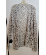 Womens S POL White &amp; Black Open Cardigan Knit Sweater - €16,30 EUR