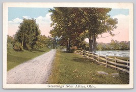 Postcard Greetings From Attica Ohio - $12.36