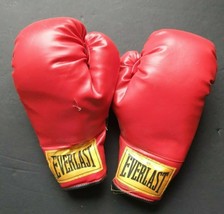 Everlast Boxing Gloves  Red w/ Yellow Label 14 oz Damaged - £13.62 GBP