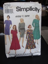 Simplicity 8050 Two-Piece Dress with Slim or Flared Skirt Pattern - Size... - £6.98 GBP
