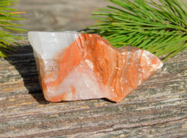 Calcite Red Peach Clear 275g Crystal Chakra Energy Healing Meditation Display - £18.96 GBP