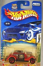 2003 Hot Wheels #78 Flying Aces ll 4/5 &#39;33 FORD ROADSTER Red w/Red 5 Spoke Wheel - £5.74 GBP