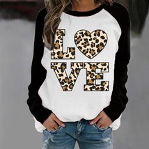 New In Sweatshirts For Women Plus Size Long Sleeve Crew Neck Love Letter Printed - £50.97 GBP