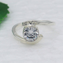 925 Sterlingsilber Kristall Ring Handmade Schmuck Geburtsstein Geschenk ... - $33.90