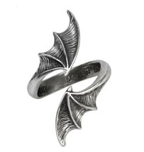 Alchemy Gothic A Night with Goethe Bat Wing Wrap Ring Fine English Pewte... - $26.95