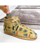 Rustic Tribal Native Indian Moccasin Shoe Shaped Coin Money Bank Jar Fig... - £17.41 GBP