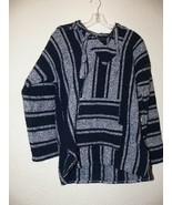 Baja Mexican Poncho Baja Hoodie Adult Small - $17.50