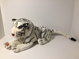 White Tiger Plush Stuffed Animal Cuddle Toy 25&quot; Long - £9.90 GBP