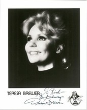 Teresa Brewer (d. 2007) Signed Autographed Glossy 8x10 Photo 'To Rick' - COA Mat - $39.99