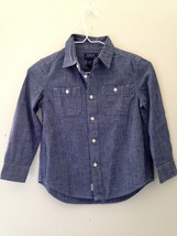 NWT POLO Ralph Lauren Boys&#39; Long Sleeve Blue Cotton Button Up Dress Shirt 5 $45 - £13.86 GBP
