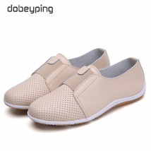 Summer Women Sneakers Cut-Out Woman Loafers Genuine Leather Female Shoes Low Hee - £27.97 GBP