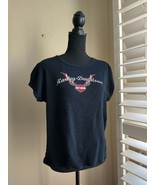 Harley Davidson Women’s Black T Shirt Battlefield Gettysburg PA Size XL - $509.79 MXN
