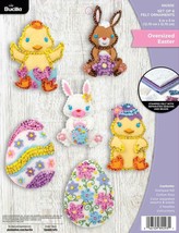 DIY Bucilla Oversized Easter Chick Bunny Spring Holiday Tree Ornament Kit 89293E - £25.48 GBP