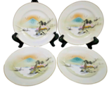 Set of 4  Hand Painted Kutani China Dessert Plates 7 Inch - $29.95