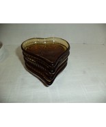 4 Indiana Tiara Amber glass Trinket/ Ring Dishes - $561.87 MXN