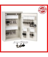 40-Key Wall-Mounted Locking Key Cabinet with Combination Lock for Home &amp;... - $914.25 MXN