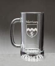 Morrissey Irish Coat of Arms Glass Beer Mug (Sand Etched) - $27.72