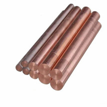 T2 Red Copper/ H62 Brass Round SOLID Rod Bar 4mm 5mm 6mm 8mm 10mm 12mm 1... - $168.21 MXN+