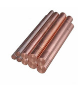 T2 Red Copper/ H62 Brass Round SOLID Rod Bar 4mm 5mm 6mm 8mm 10mm 12mm 1... - $12.12 CAD+