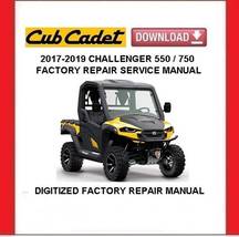 CUB CADET CHALLENGER 550 /750 4X4 Utility Vehicle Service Repair Manual  - £15.73 GBP